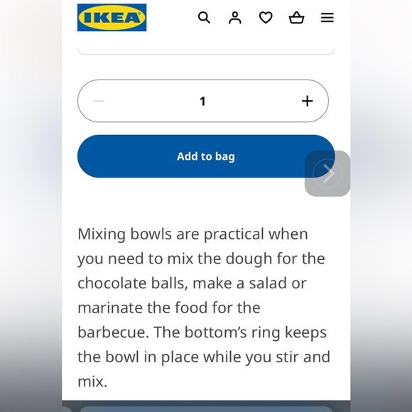 EUC Set of 3 IKEA White MIXING BOWLS with Non-Slip Bottoms - Picture 5 of 5